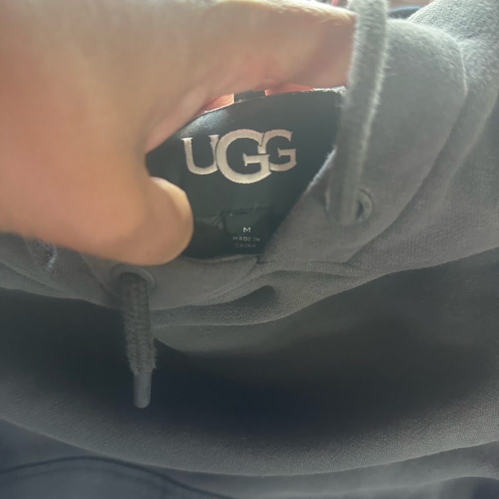 UGG Black Pullover Hoodie with Drawstring